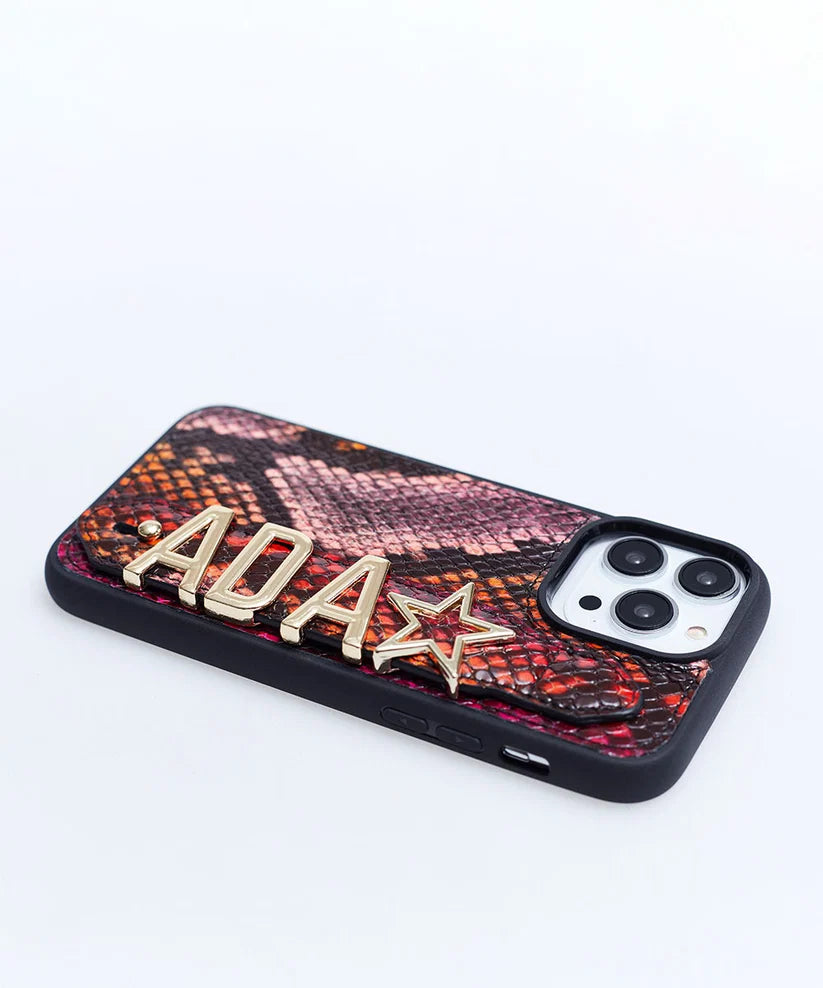 Personalized Multicolor Leather iPhone Case | Handmade Genuine Calfskin