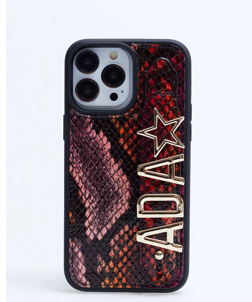 Personalized Multicolor Leather iPhone Case | Handmade Genuine Calfskin