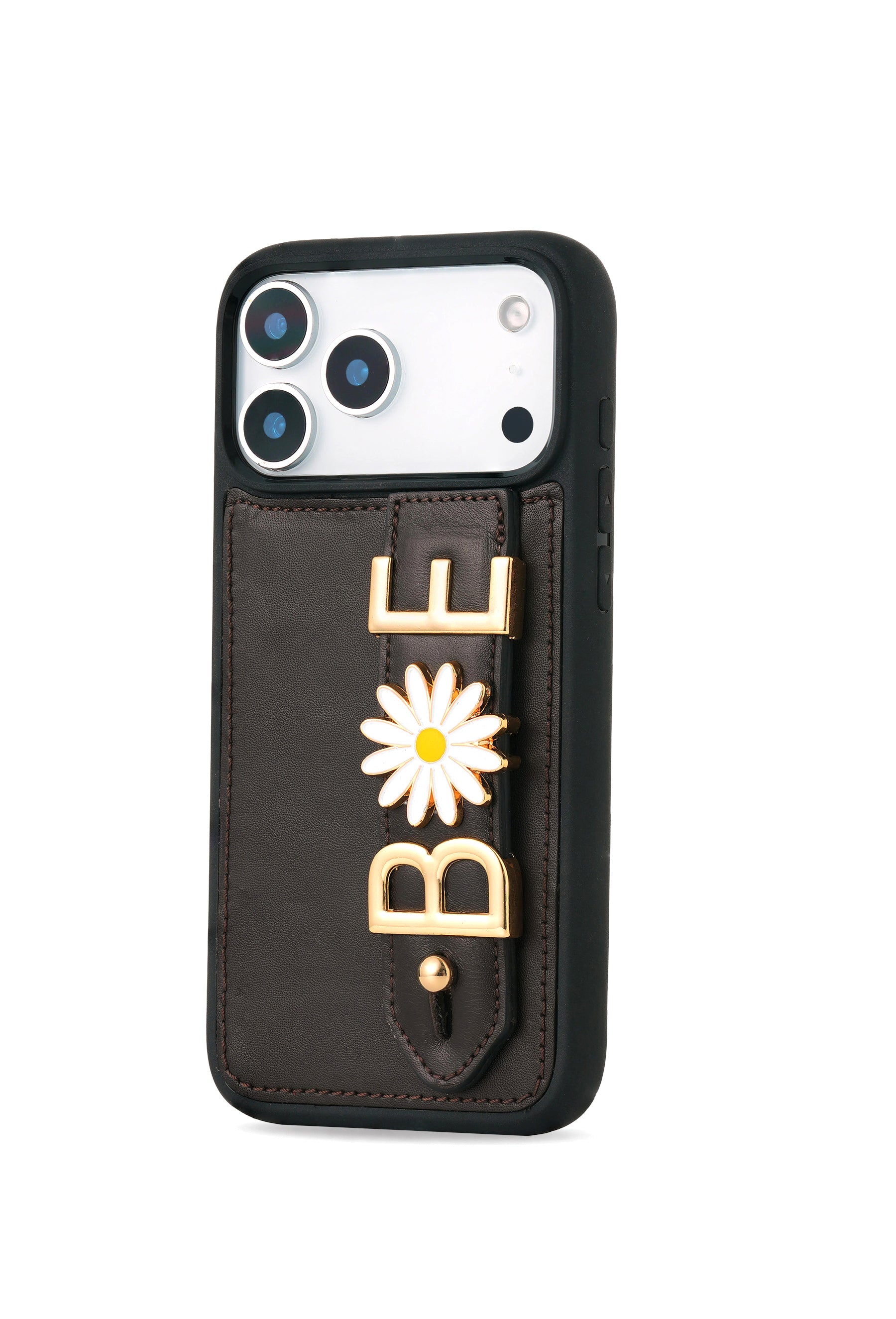 Personalized Roys Brown Leather iPhone Case | Handmade Genuine Calfskin