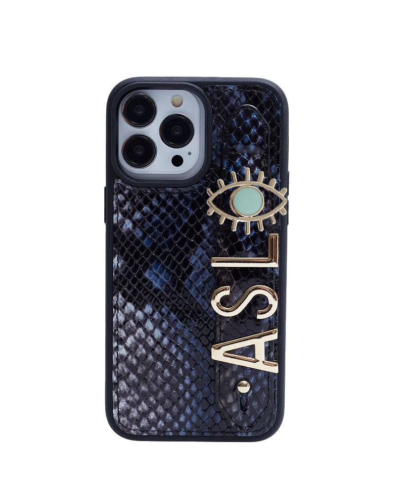 Personalized Multicolor Leather iPhone Case | Handmade Genuine Calfskin