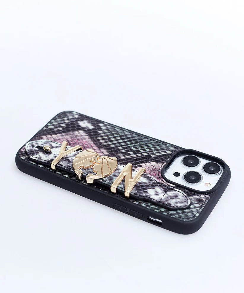 Personalized Multicolor Leather iPhone Case | Handmade Genuine Calfskin