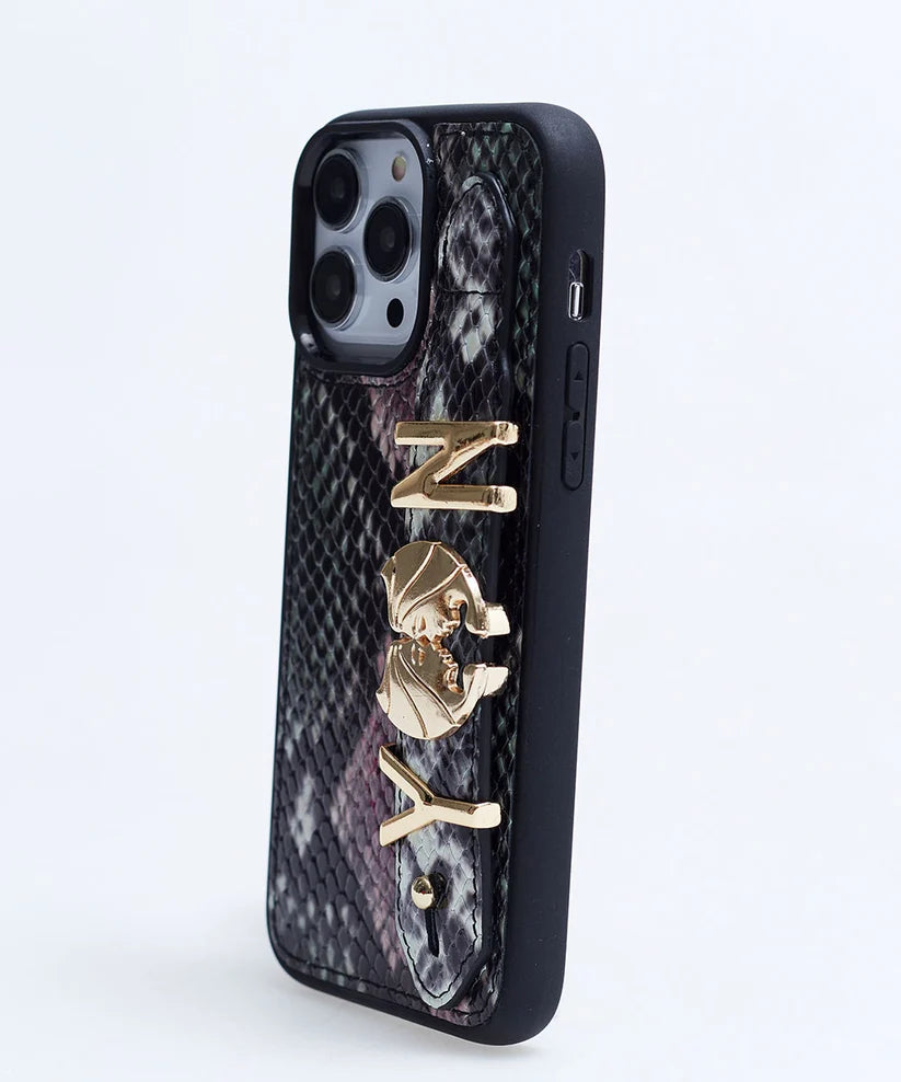 Personalized Multicolor Leather iPhone Case | Handmade Genuine Calfskin