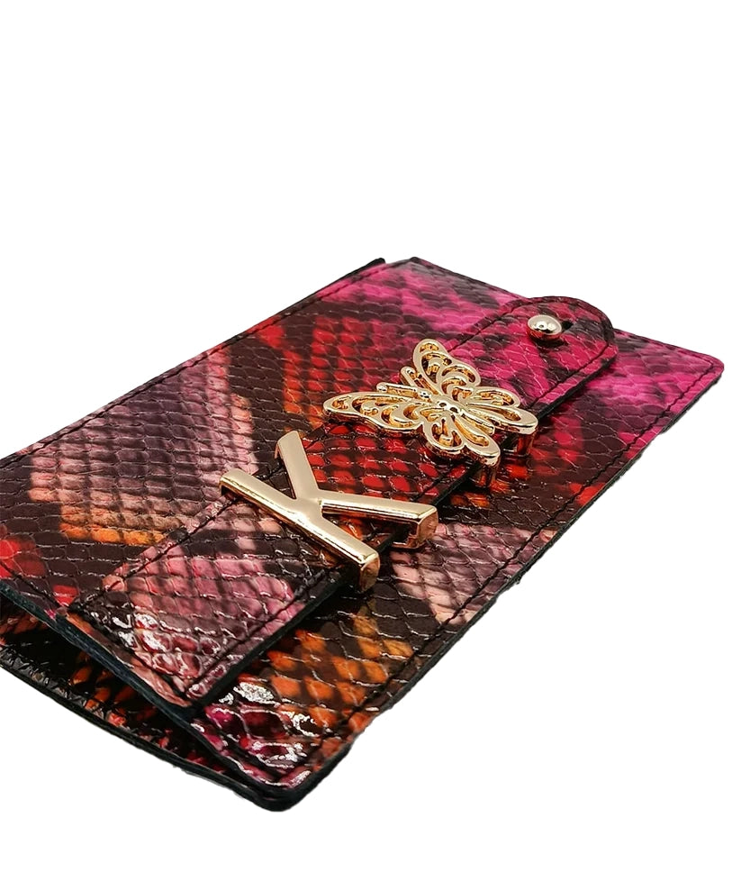 Personalized Multicolor Leather Wallet | Handmade Genuine Calfskin