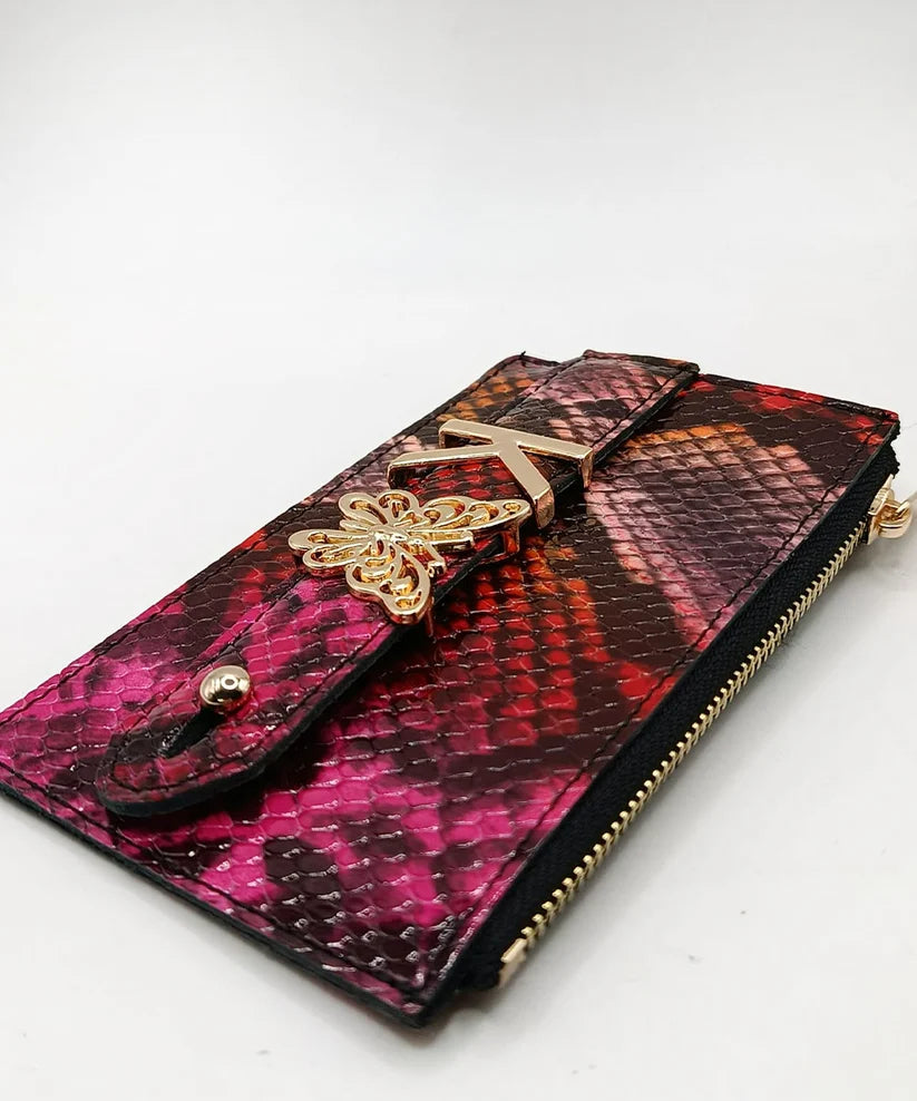 Personalized Multicolor Leather Wallet | Handmade Genuine Calfskin