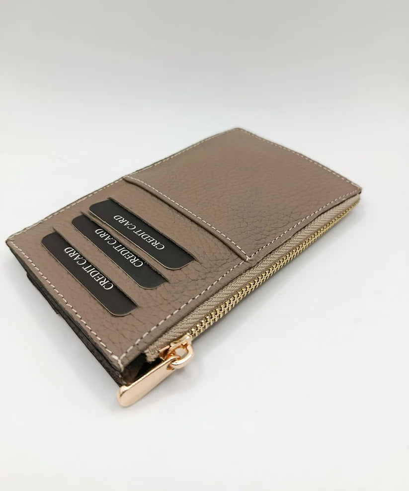 Personalized Mink Leather Wallet | Handmade Genuine Calfskin